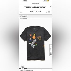 Space Jam Hoops Vintage Dyed T-Shirt
